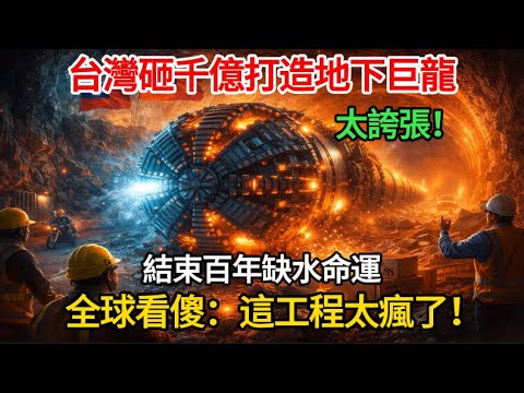 台灣砸千億挖出“地下巨龍”！百年水荒被終結　全球看傻：這項工程太瘋了！