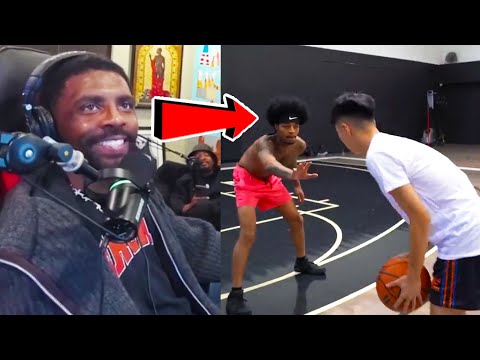 Kyrie Irving REACTS To FlightReacts vs. RayAsianBoy 1v1 For $10,000!