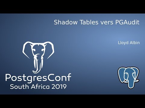 Shadow Tables vers PGAudit