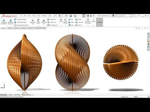 Master SolidWorks | Create a 'Twisty Lamp Shade Design' |10 Best Practices to Transform Your Skills!