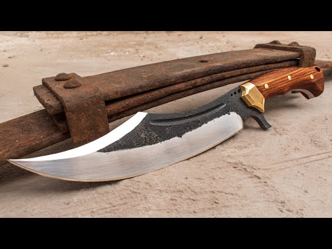 Making a Big Knife from a Truck Leaf Spring