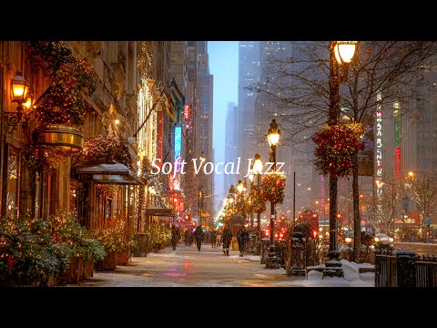 If it Snows in New York Tonight ❄️ Christmas Streets in Jazz