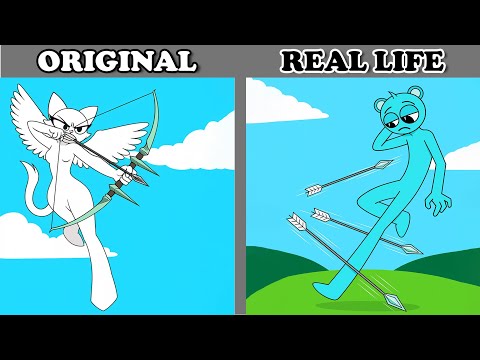 Best TikToks of Incredibox Sprunki: Sky Falls in Love with Wenda 💖 | Original vs Plush Toys