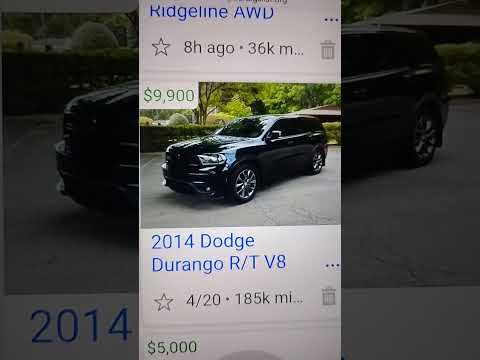 2014 Dodge Durango rt V8 185k 9,900 nice suv