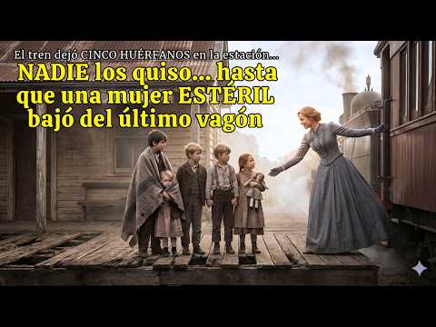 El tren dejó CINCO HUÉRFANOS en la estación... NADIE los quiso... hasta que una mujer ESTÉRIL...