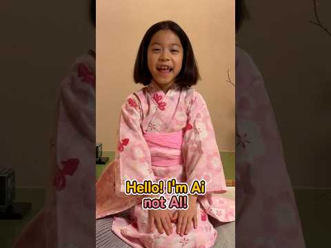 Hello! I'm Ai, not AI! Japan🇯🇵 is wonderful place #shorts