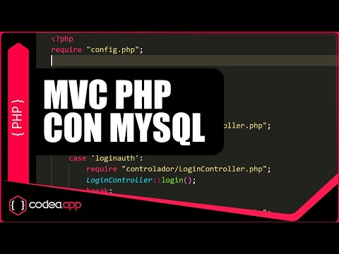 MVC en PHP con MySql - Programación  Modelo Vista Controlador