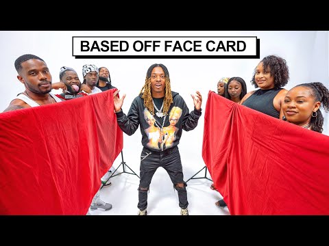 Blind Dating Based Off Face Card!