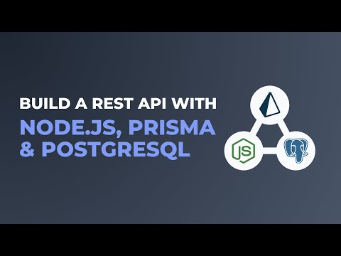 REST API with Node.js, Prisma and PostgreSQL.