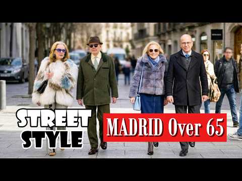Over 65 Street Style in Madrid | Elegant Winter Fashion & Timeless Style