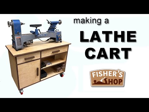 Woodworking:  Making a Lathe Cart