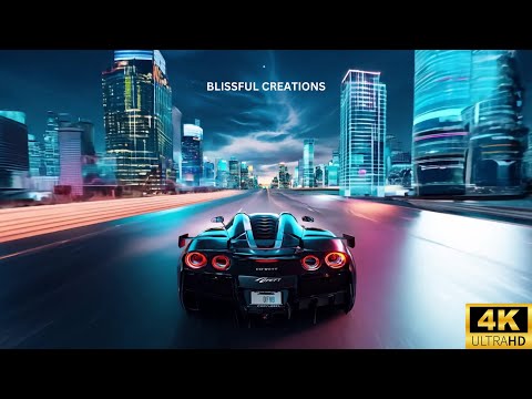 Car Gaming Screensaver, Live Wallpaper 4K I Night Drive Ambience: An Hour of Speed and Electro Music