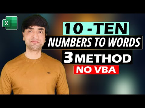 Convert Number to Words in Excel - 3 Methods (NO VBA)