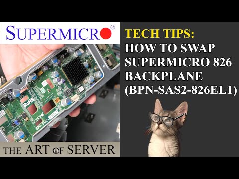 How to swap Supermicro 826 backplane | BPN-SAS2-826EL1 | Supermicro Tech Tip