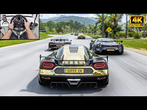 Koenigsegg Agera RS VS Hypercars - Forza Horizon 5 | Logitech G923 Steering Wheel
