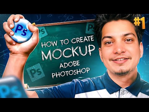 Part 01 - How top create Mockup in Photoshop | Adobe Photoshop Tutorial for Beginners in Hindi