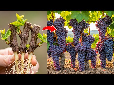 You’ll Never Throw Away Grape Cuttings Again After Seeing This Amazing Way to Grow Grapes!