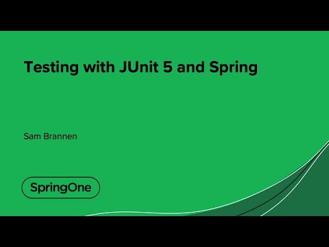Testing with JUnit 5 and Spring
