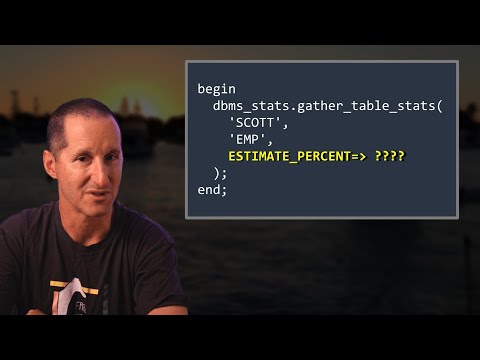 Stop using ESTIMATE_PERCENT in DBMS_STATS