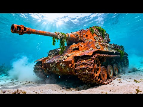 RESTAURACIÓN COMPLETA DE UN TANQUE TIGER ABANDONADO DURANTE 40 AÑOS EN EL FONDO DEL MAR—¡DE CHATARRA