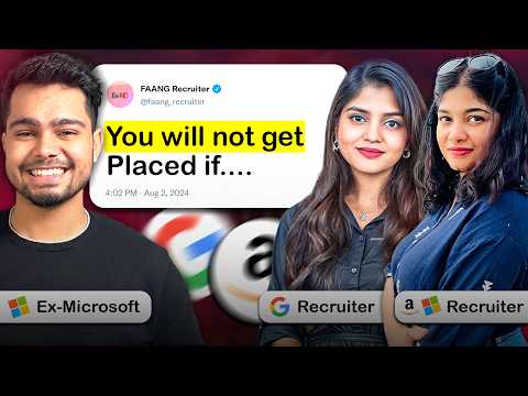Honest conversation with Google & Microsoft Recruiter | Secrets no-one tells you! 😱