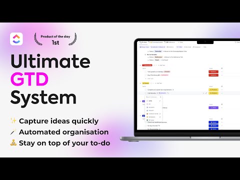 ClickUp GTD Template: Getting Things Done Method Demo