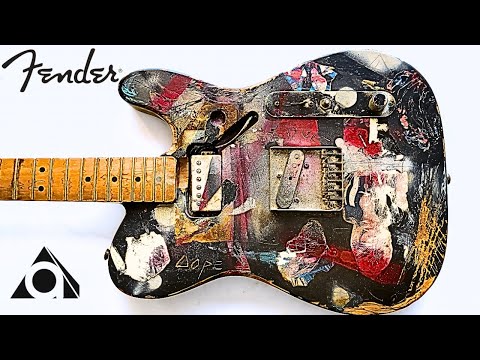 酷い傷と塗装のギターを復元してクリーニングしました。-I restored and cleaned the badly scratched and painted guitar.-