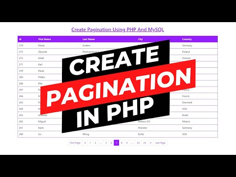 Create Pagination Using PHP And MySQL