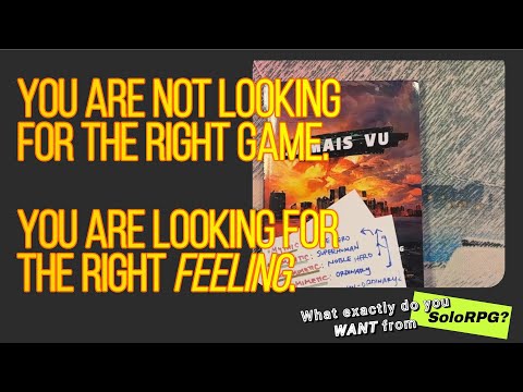 Step 1 to Finally SIT and ACTUALLY Play your first SoloRPG: Be Honest About the Stories You Love.