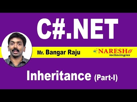 Inheritance - Part 1 | C#.NET Tutorial | Mr. Bangar Raju
