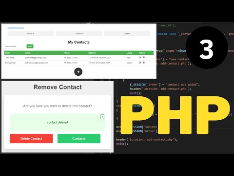 PHP Project Tutorial: Make Contact Book Project Using PHP And MySQL Database - Part 3