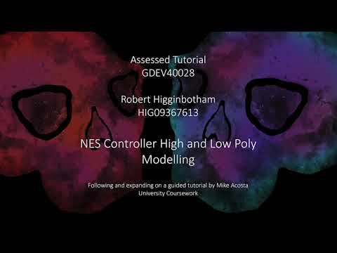 Creating a NES Controller in 3DS Max | Low & High Poly Game Asset Workflow