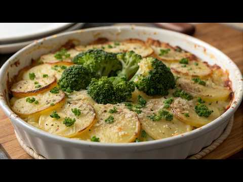 Wenn Sie 2 Brokkoli und Kartoffeln haben, ist dieses Rezept für Sie! Ein göttliches Familienessen!