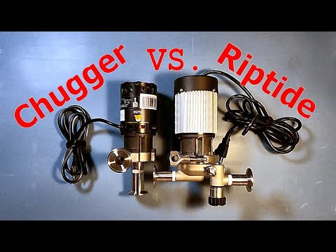 Chugger vs Blichmann Riptide brewing pump shootout!