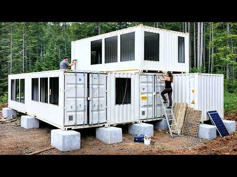 Couple Builds DIY Container House and Saves $50,000 | Start to Finish by @Construyendo Juntos​