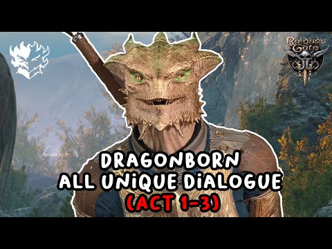 Dragonborn All Unique Dialogue [Baldur's Gate 3]