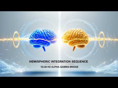 Hemispheric Integration Sequence | 10/40 Hz Alpha-Gamma Bridge