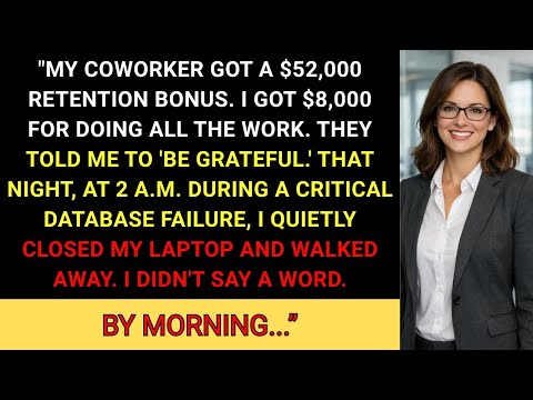 My Coworker Got a $52,000 Retention Bonus. I Got $8,000 — So I Let the System Crash at 2 A.M