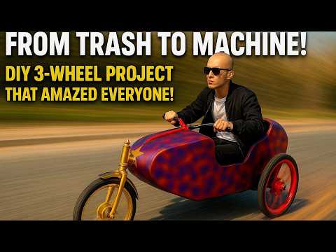 ⚙️ “The 3 Wheel Vehicle Born From Scrap – But Stronger Than Imagination!