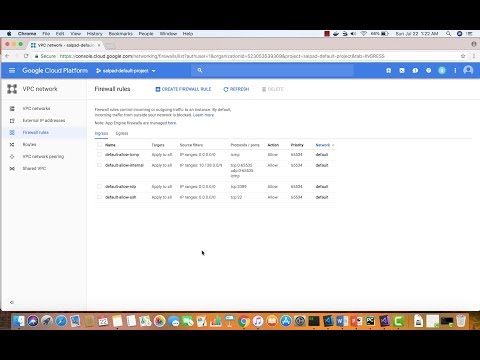 Google Cloud Platform (GCP) - Firewall Rules