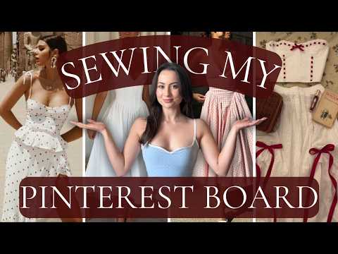 sewing my pinterest board into a dreamy spring wardrobe 🌸🪡