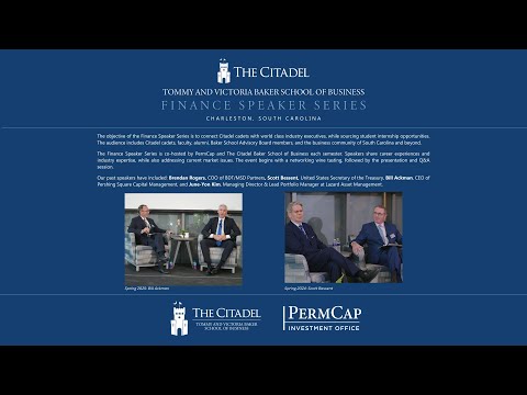 The Citadel Finance Speaker Series Overview