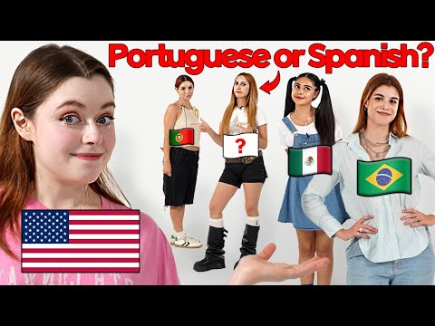 Can American Distinguish Portugues And Spanish? l Guess The Nationality By Language!