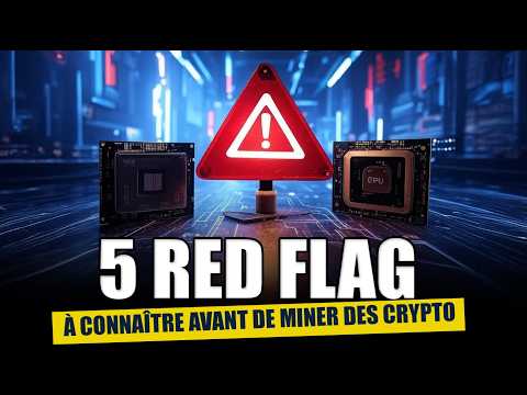 5 RED FLAGS À CONNAÎTRE AVANT DE MINER DES CRYPTO AVEC CPU/GPU ! 💻💥