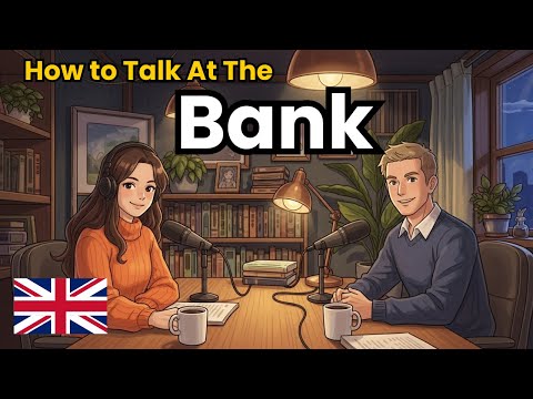 How to Talk at the Bank in English | English Conversation Practice