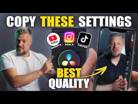 Best Export Settings for TikTok, Reels and Shorts videos in DaVinci Resolve (2025 Guide)