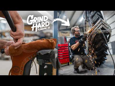 Building Bison Boots For 'Grind Hard Plumbing CO'