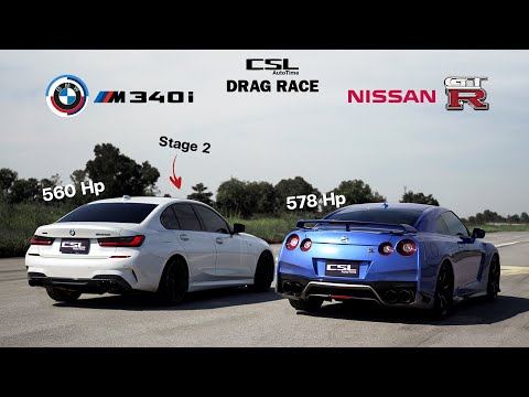 Nissan GT-R vs BMW M340i เยอรมัน ปะทะ ญี่ปุ่น! DRAG RACE