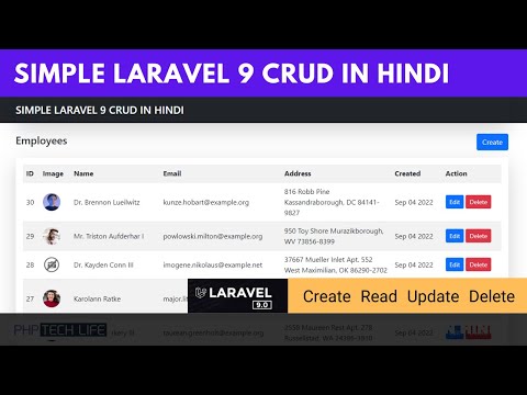 Simple Laravel 9 CRUD In Hindi (Create | Read | Update | Delete) | PHP TECH LIFE Hindi