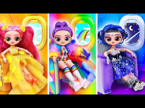 DIY Day, Night and Rainbow! K-Pop Demon Hunters in Airplane!